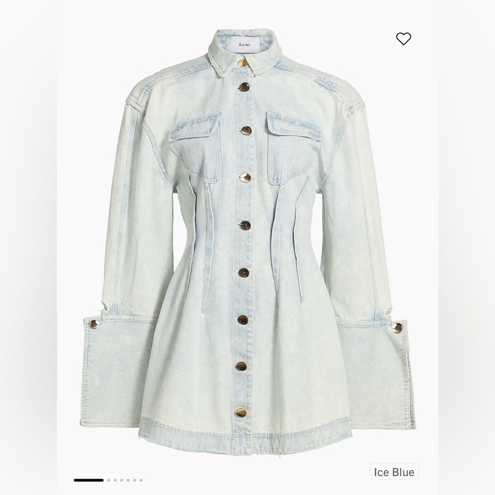 Acler Dales Denim Blue Minidress